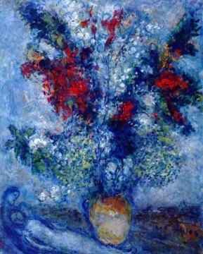 Ramo de flores contemporáneo Marc Chagall Pinturas al óleo